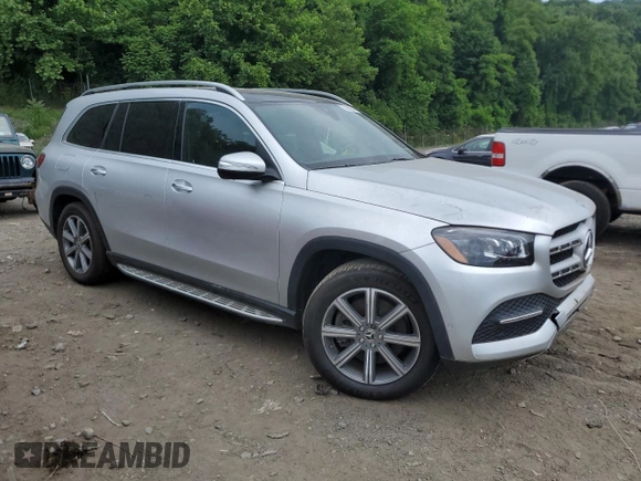 2020 Mercedes-Benz GLS 450 with VIN 4JGFF5KE0LA288689, listed as a Copart auction lot 58320244 with 27,718 mi miles and Salvage Title. Bid and sale history available at DreamBid. Image 4.
