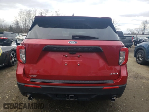 2022 Ford Explorer ST-Line with VIN 1FMSK8KH8NGC08979, listed as a Copart auction lot 87001764 with Not Provided miles and Salvage Title. Bid and sale history available at carsss.com. Image 6.