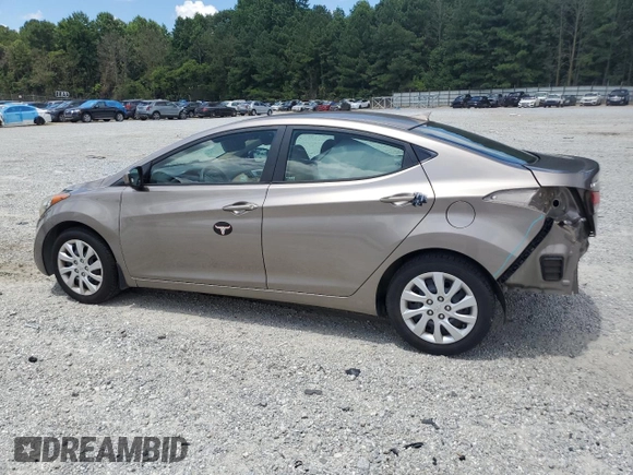 2013 Hyundai Elantra GLS with VIN 5NPDH4AE6DH169394, listed as a Copart auction lot 62767225 with 76,277 mi miles and Salvage title. Bid and sale history available at DreamBid. Image 2.