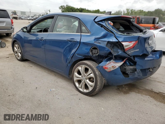2014 Hyundai Elantra with VIN KMHD35LH6EU177865, listed as a Copart auction lot 56762623 with 67,343 mi miles and Salvage title. Bid and sale history available at DreamBid. Image 2.