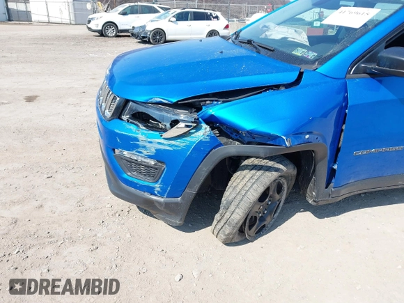 2020 Jeep Compass Sport with VIN 3C4NJDAB0LT142611, listed as a IAAI auction lot 41769615 with 93,753 mi miles. Bid and sale history available at carsss.com. Image 6.