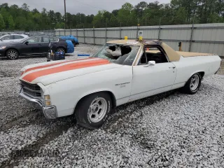 1971 Chevrolet El Camino z VIN 136801L126108, wystawiony jako Copart lot #52032275 z przebiegiem Nie podano mil oraz Nie do naprawy. Historia ofert i sprzedaży dostępna na DreamBid. Obrazek 1.