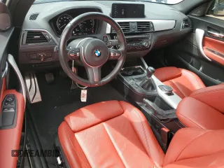 2021 BMW 2 Series M240i with VIN WBA2J5C09M7H38505, listed as a Copart auction lot 72758454 with 23,360 mi miles and Salvage Title. Bid and sale history available at carsss.com. Image 8.