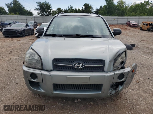2007 Hyundai Tucson GLS with VIN KM8JM12B27U495748, listed as a Copart auction lot 65995374 with 203,456 mi miles and Salvage Title. Bid and sale history available at carsss.com. Image 5.