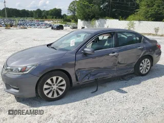 2015 Honda Accord EX-L with VIN 1HGCR2F83FA038712, listed as a Copart auction lot 58852345 with 83,568 mi miles and Salvage title. Bid and sale history available at DreamBid. Image 1.
