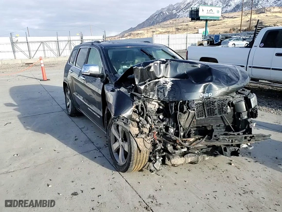 2014 Jeep Grand Cherokee Overland with VIN 1C4RJFCM5EC417335, listed as a Copart auction lot 87300714 with 0 mi miles and Salvage Title. Bid and sale history available at carsss.com. Image 11.