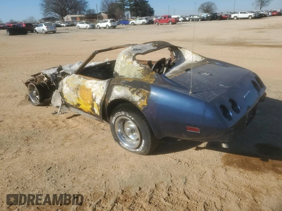 1977 Chevrolet Corvette with VIN 1Z37L7S402607, listed as a Copart auction lot 41851275 with Not provided miles and Clean title. Bid and sale history available at DreamBid. Image 2.