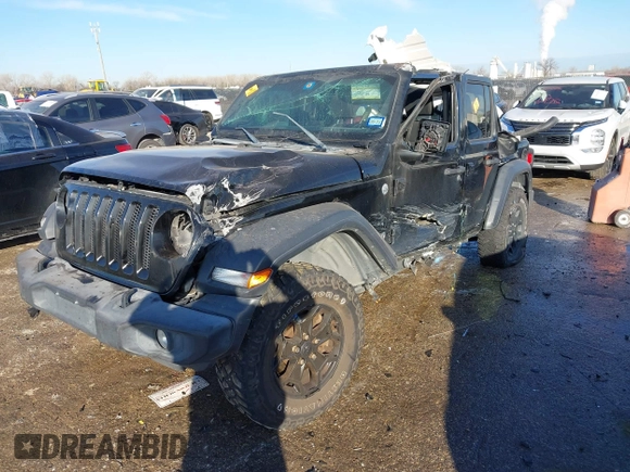 2020 Jeep Wrangler Unlimited Sport S с VIN 1C4HJXDG1LW237484, выставлен на аукционе IAAI как лот 41310965 с пробегом Не указан миль и . История ставок и продаж доступна на DreamBid. Изображение 17.