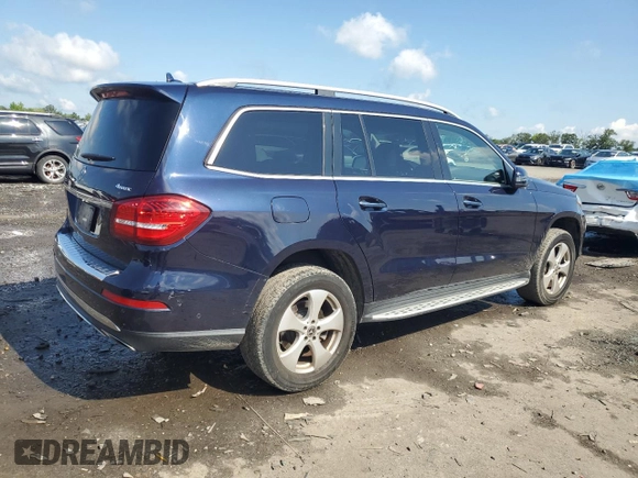 2017 Mercedes-Benz GLS 450 z VIN 4JGDF6EE6HA983517, wystawiony jako Copart lot #58035615 z przebiegiem 89 565 mil mil oraz Szkoda całkowita • Salvage title. Historia ofert i sprzedaży dostępna na DreamBid. Obrazek 3.