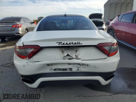 2013 Maserati GranTurismo Sport with VIN ZAM45VLA3D0069724, listed as a Copart auction lot 47804575 with 84,089 mi miles and Salvage title. Bid and sale history available at DreamBid. Image 6.