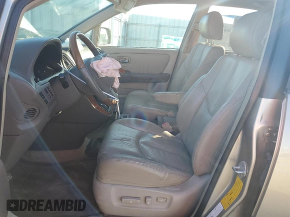 2001 Lexus RX 300 with VIN JTJGF10U410103362, listed as a Copart auction lot 85323674 with 117,263 mi miles and Salvage Title. Bid and sale history available at DreamBid. Image 7.