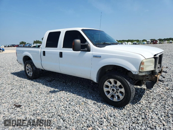 2007 Ford F-250 XL with VIN 1FTSW21597EA38577, listed as a Copart auction lot 58013575 with 189,924 mi miles and Salvage title. Bid and sale history available at DreamBid. Image 4.