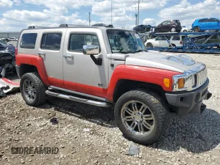 2007 Hummer H3 SUV with VIN 5GTDN13E378100758, listed as a Copart auction lot 60470244 with 213,240 mi miles and Salvage Title. Bid and sale history available at carsss.com. Image 4.