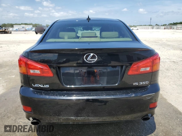 2008 Lexus IS 350 with VIN JTHBE262982015447, listed as a Copart auction lot 54685365 with 217,981 mi miles and Salvage title. Bid and sale history available at DreamBid. Image 6.
