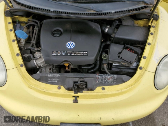 2001 Volkswagen Beetle GLX z VIN 3VWDD21C91M439090, wystawiony jako Copart lot #57915605 z przebiegiem 102 314 mil mil oraz Nie do naprawy • Non repairable. Historia ofert i sprzedaży dostępna na DreamBid. Obrazek 11.