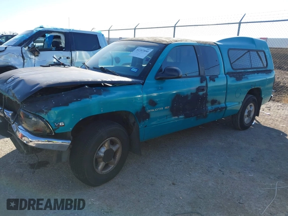 1997 Dodge Dakota with VIN 1B7GL23X9VS142143, listed as a IAAI auction lot 41397050 with 140,122 mi miles. Bid and sale history available at carsss.com. Image 2.