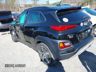 2018 Hyundai Kona Ultimate with VIN KM8K53A50JU173884, listed as a IAAI auction lot 41738298 with 90,059 mi miles. Bid and sale history available at carsss.com. Image 3.