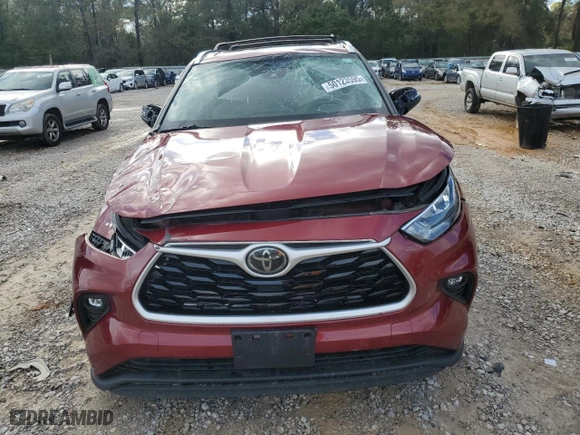 2020 Toyota Highlander XLE with VIN 5TDHZRBH2LS014340, listed as a Copart auction lot 50123595 with 87,305 mi miles and Non Repairable. Bid and sale history available at carsss.com. Image 5.