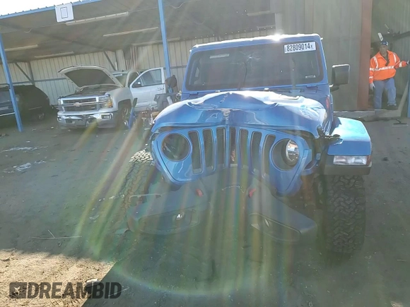 2021 Jeep Wrangler Rubicon with VIN 1C4HJXCG9MW794033, listed as a Copart auction lot 82809014 with 30,590 mi miles and Salvage title. Bid and sale history available at DreamBid. Image 11.