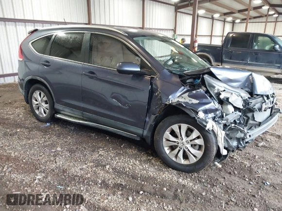 2012 Honda CR-V EX-L with VIN JHLRM3H72CC005978, listed as a IAAI auction lot 41555914 with 154,634 mi miles. Bid and sale history available at carsss.com. Image 1.