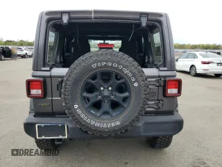2022 Jeep Wrangler Unlimited Willys with VIN 1C4HJXDM6NW135462, listed as a Copart auction lot 53467564 with 22,028 mi miles and Non Repairable. Bid and sale history available at DreamBid. Image 6.