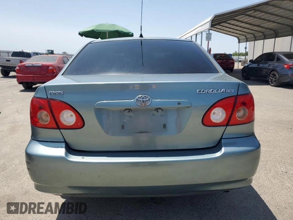 2006 Toyota Corolla CE with VIN 1NXBR32E56Z579489, listed as a Copart auction lot 62107695 with 198,269 mi miles and Salvage title. Bid and sale history available at DreamBid. Image 6.
