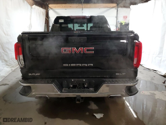 2019 GMC Sierra 1500 SLT with VIN 3GTU9DED9KG164646, listed as a Copart auction lot 47181585 with 32,276 mi miles and Salvage Title. Bid and sale history available at carsss.com. Image 6.