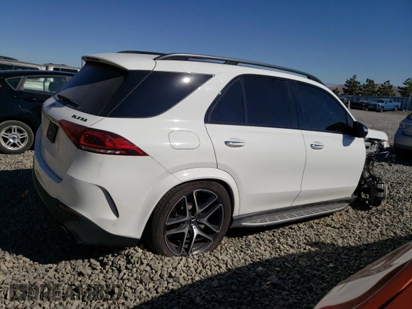 2022 Mercedes-Benz GLE 53 AMG with VIN 4JGFB6BB5NA622225, listed as a Copart auction lot 75449404 with 28,758 mi miles and Salvage title. Bid and sale history available at DreamBid. Image 3.