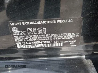 2014 BMW 3 Series 335i z VIN WBA3A9C55EF478907, wystawiony jako IAAI lot #42171256 z przebiegiem 107 119 mil mil oraz . Historia ofert i sprzedaży dostępna na DreamBid. Obrazek 9.