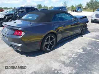 2024 Ford Mustang EcoBoost with VIN 1FAGP8UH9R5123133, listed as a IAAI auction lot 42538350 with 33,581 mi miles and . Bid and sale history available at DreamBid. Image 4.