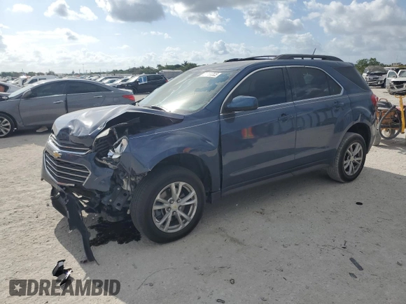 2017 Chevrolet Equinox LT with VIN 2GNALCEKXH6115108, listed as a Copart auction lot 54791365 with 96,610 mi miles and Salvage Title. Bid and sale history available at DreamBid. Image 1.