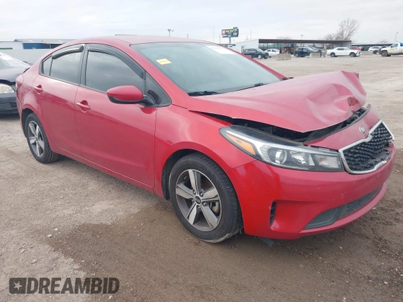 2018 Kia Forte LX with VIN 3KPFL4A7XJE187602, listed as a IAAI auction lot 41432177 with 90,573 mi miles and . Bid and sale history available at DreamBid. Image 1.