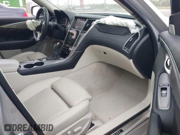 2020 Infiniti Q50 Luxe with VIN JN1EV7AP6LM200022, listed as a IAAI auction lot 41943630 with 44,819 mi miles and . Bid and sale history available at DreamBid. Image 5.