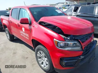 2022 Chevrolet Colorado 2WD LT z VIN 1GCGSCEN8N1108219, wystawiony jako IAAI lot #41867598 z przebiegiem 74 676 mil mil oraz . Historia ofert i sprzedaży dostępna na DreamBid. Obrazek 1.