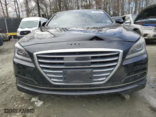 2015 Hyundai Genesis 3.8L with VIN KMHGN4JEXFU039273, listed as a Copart auction lot 45226855 with 0 mi miles and Salvage Title. Bid and sale history available at carsss.com. Image 5.