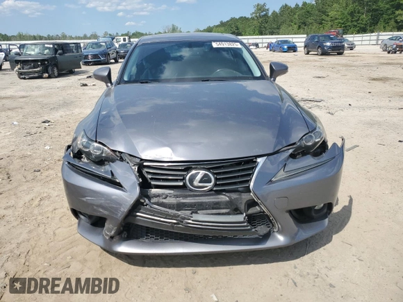 2015 Lexus IS 250 with VIN JTHBF1D20F5063134, listed as a Copart auction lot 54913825 with 123,287 mi miles and Salvage title. Bid and sale history available at DreamBid. Image 5.
