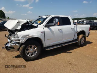2022 Ram 2500 Laramie with VIN 3C6UR5FJ3NG219405, listed as a Copart auction lot 60225984 with 9,213 mi miles and Salvage Title. Bid and sale history available at carsss.com. Image 1.
