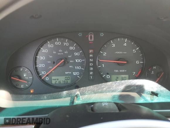 2001 Subaru Legacy Outback VDC with VIN 4S3BH896X17639275, listed as a Copart auction lot 53428745 with 216,793 mi miles and Salvage title. Bid and sale history available at DreamBid. Image 9.