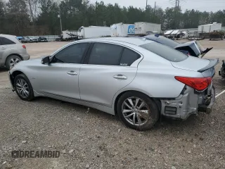 2016 Infiniti Q50 Premium with VIN JN1EV7AR0GM343412, listed as a Copart auction lot 48701635 with 133,669 mi miles and Salvage Title. Bid and sale history available at DreamBid. Image 2.