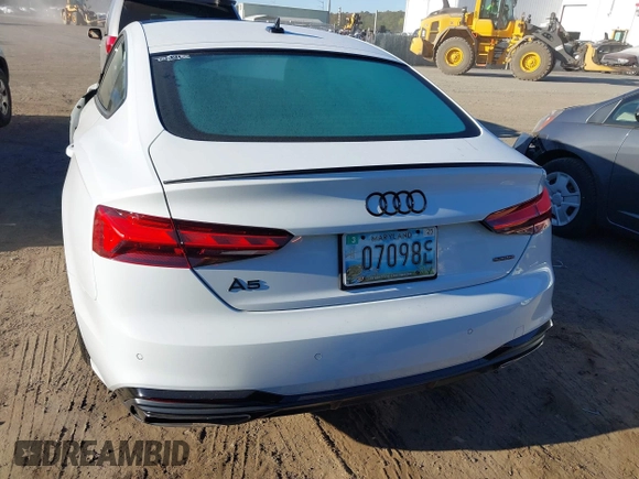2023 Audi A5 Sportback S line Premium Plus with VIN WAUFACF56PA027409, listed as a IAAI auction lot 40562453 with 21,262 mi miles. Bid and sale history available at carsss.com. Image 16.