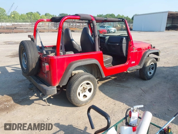 2000 Jeep Wrangler SE with VIN 1J4FA29P6YP775127, listed as a IAAI auction lot 42377387 with Not provided miles and . Bid and sale history available at DreamBid. Image 4.