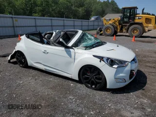 2012 Hyundai Veloster w/Gray Int with VIN KMHTC6AD7CU079622, listed as a Copart auction lot 61910075 with 190,746 mi miles and Salvage title. Bid and sale history available at DreamBid. Image 4.