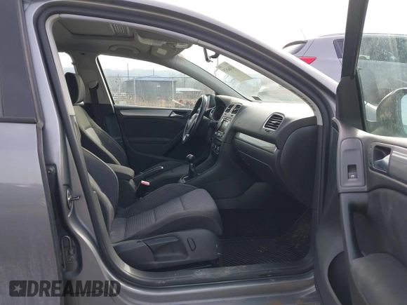 2013 Volkswagen Golf TDI w/Sunroof & Nav with VIN WVWNM7AJ6DW042511, listed as a IAAI auction lot 41464525 with 107,378 mi miles and . Bid and sale history available at DreamBid. Image 5.