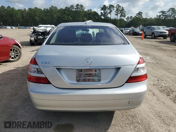 2007 Mercedes-Benz S 550 with VIN WDDNG71X17A127680, listed as a Copart auction lot 61382985 with 268,493 mi miles and Salvage title. Bid and sale history available at DreamBid. Image 6.