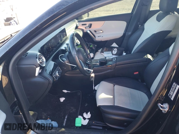 2021 Mercedes-Benz A 220 with VIN W1K3G4FB5MJ293313, listed as a Copart auction lot 46262365 with 34,971 mi miles and Salvage title. Bid and sale history available at DreamBid. Image 7.