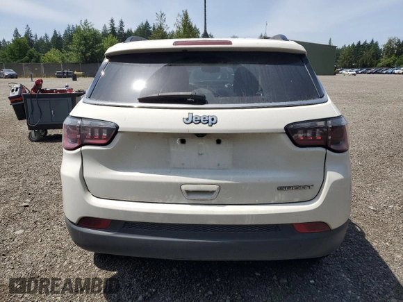 2020 Jeep Compass Sport with VIN 3C4NJCAB0LT170225, listed as a Copart auction lot 60367345 with 84,370 mi miles and Salvage title. Bid and sale history available at DreamBid. Image 6.