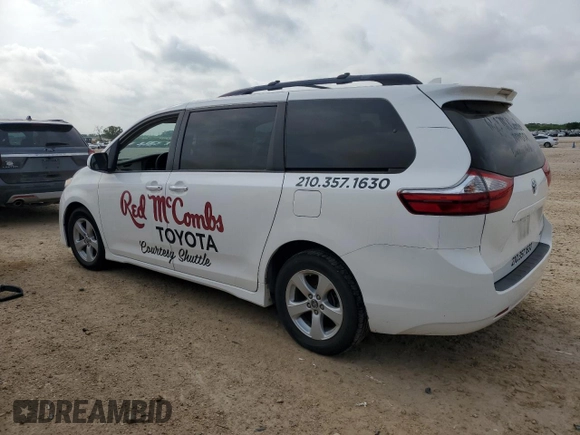2019 Toyota Sienna LE Auto Access Seat with VIN 5TDKZ3DC9KS977464, listed as a Copart auction lot 54574395 with 111,346 mi miles and Salvage Title. Bid and sale history available at DreamBid. Image 2.