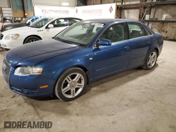 2005 Audi A4 3.2L with VIN WAUDG68E65A451450, listed as a Copart auction lot 88317535 with 172,772 mi miles and Salvage Title. Bid and sale history available at carsss.com. Image 1.