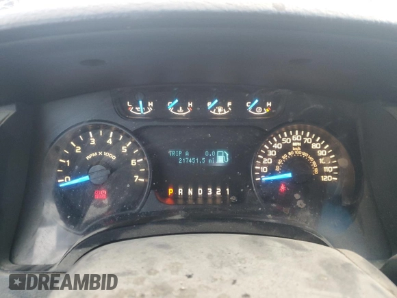 2013 Ford F-150 XL with VIN 1FTMF1CM2DKD10438, listed as a Copart auction lot 42487595 with 217,451 mi miles and Clean Title. Bid and sale history available at carsss.com. Image 9.