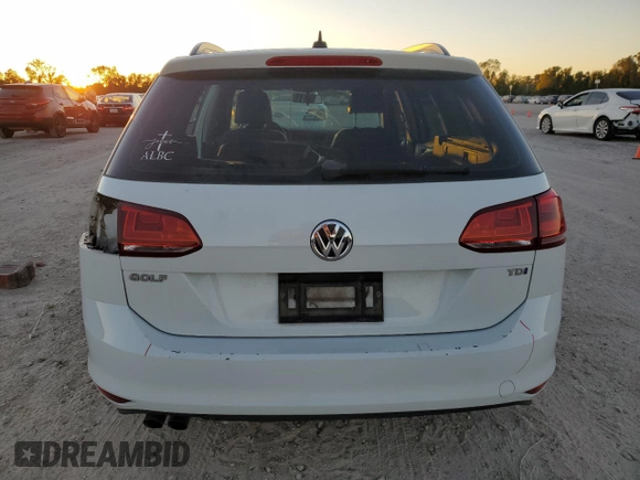 2015 Volkswagen Golf SE with VIN 3VWCA7AU1FM517119, listed as a Copart auction lot 80885134 with 62,106 mi miles and Salvage Title. Bid and sale history available at DreamBid. Image 6.